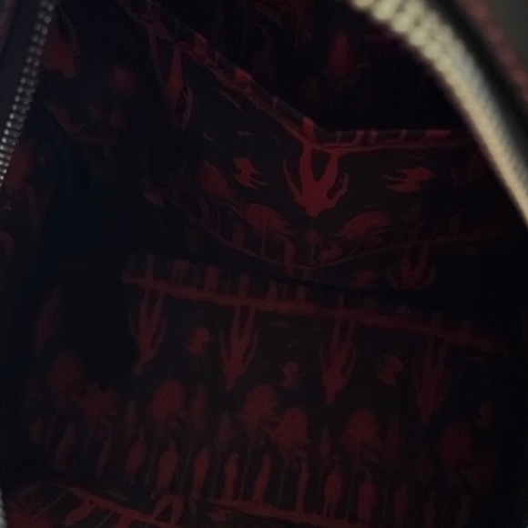 Loungefly Blue and Red Backpack with Artistic Design - Picture 5 of 5